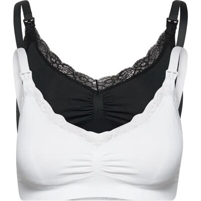 Lindex Bra 2 P Seamless Nursing W Lace XS White XS Lindex Bra 2 P Seamless Nursing W Lace XS White XS