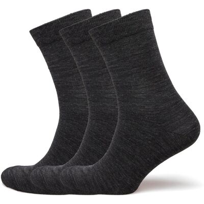 Lindex Sock 3 P Merino Wool Plain 34/36 Grey 34/36 Lindex Sock 3 P Merino Wool Plain 34/36 Grey 34/36