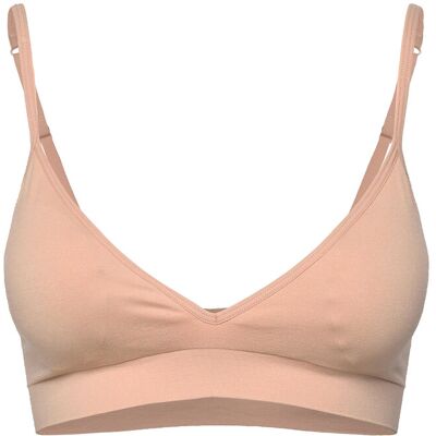 Lindex Bra Seamless Top Deep V XS Beige XS Lindex Bra Seamless Top Deep V XS Beige XS
