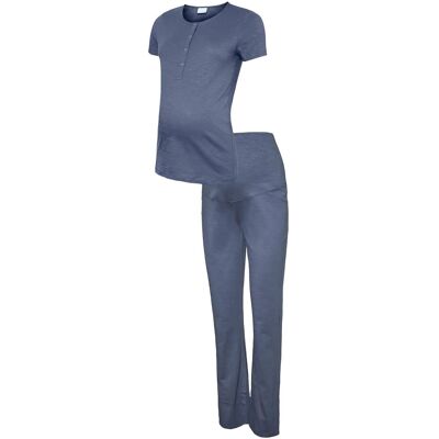 Mamalicious Mlviola Lia Ss Jrs Pyjamas 2F XS Blue XS Mamalicious Mlviola Lia Ss Jrs Pyjamas 2F XS Blue XS