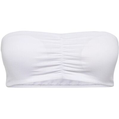 Mango Bandeau Top XS White XS Mango Bandeau Top XS White XS