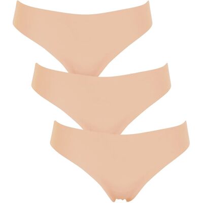 Missya Seamless String 3-Pack XL Cream XL Missya Seamless String 3-Pack XL Cream XL