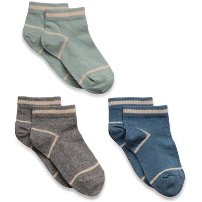 mp Denmark Bo Sneaker Socks - 3-Pack 22/24 Blue 22/24 mp Denmark Bo Sneaker Socks - 3-Pack 22/24 Blue 22/24