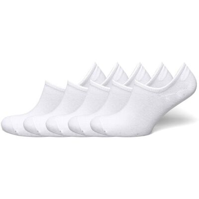 NORVIG 5-Pack Ladies No Show 36/40 White 36/40 NORVIG 5-Pack Ladies No Show 36/40 White 36/40