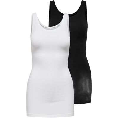 ONLY Onllive Love New Long Tt 2Pack Jrs Noos L Patterned L ONLY Onllive Love New Long Tt 2Pack Jrs Noos L Patterned L