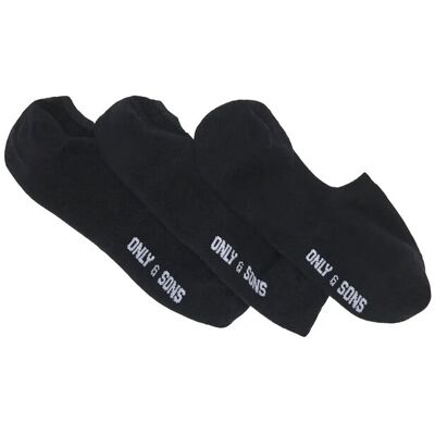 ONLY & SONS Onsbasic Invisible Sock 3 Pack Noos 43-46 Black 43-46 ONLY & SONS Onsbasic Invisible Sock 3 Pack Noos 43-46 Black 43-46