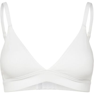Organic Basics Core Triangle Bra L White L Organic Basics Core Triangle Bra L White L