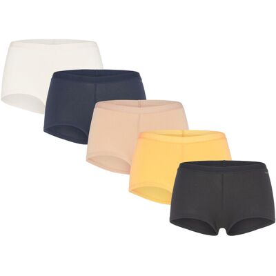 Organic Basics Core Shorty 5-Pack S Patterned S Organic Basics Core Shorty 5-Pack S Patterned S