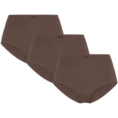 Organic Basics Smooth Hipster 3-Pack L Brown L Organic Basics Smooth Hipster 3-Pack L Brown L