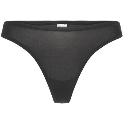 Organic Basics Soft Touch Veil Thong XS Black XS Organic Basics Soft Touch Veil Thong XS Black XS