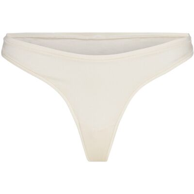 Organic Basics Soft Touch Veil Thong M Cream M Organic Basics Soft Touch Veil Thong M Cream M
