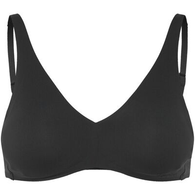 Organic Basics Bare Plunge Bralette XXS Black XXS Organic Basics Bare Plunge Bralette XXS Black XXS