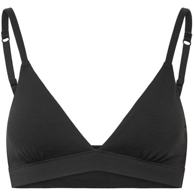 Organic Basics Soft Touch Veil Triangle Bralette XXS Black XXS Organic Basics Soft Touch Veil Triangle Bralette XXS Black XXS