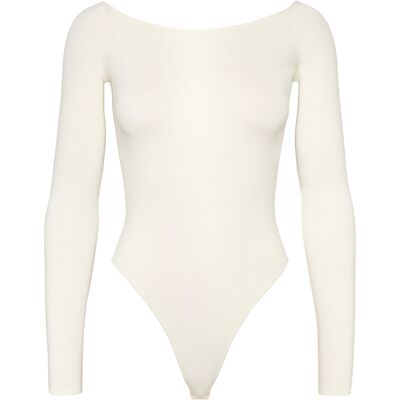 Organic Basics Smooth Off-Shoulder Bodysuit XXS Cream XXS Organic Basics Smooth Off-Shoulder Bodysuit XXS Cream XXS