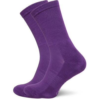 Organic Basics Core Tennis Crew Socks 2-Pack 35-38 Purple 35-38 Organic Basics Core Tennis Crew Socks 2-Pack 35-38 Purple 35-38