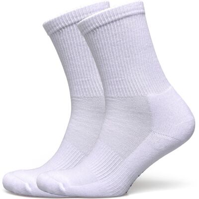 Organic Basics Core Tennis Crew Socks 2-Pack 35-38 White 35-38 Organic Basics Core Tennis Crew Socks 2-Pack 35-38 White 35-38