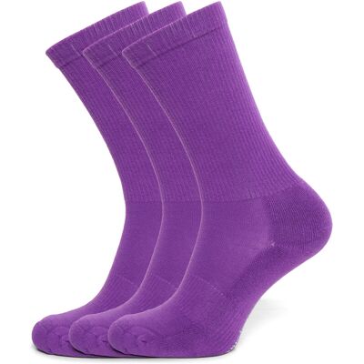 Organic Basics Core Tennis Crew Socks 3-Pack 43-46 Purple 43-46 Organic Basics Core Tennis Crew Socks 3-Pack 43-46 Purple 43-46