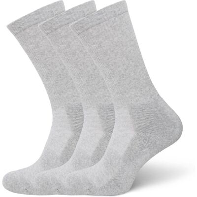 Organic Basics Core Tennis Crew Socks 3-Pack 39-42 Grey 39-42 Organic Basics Core Tennis Crew Socks 3-Pack 39-42 Grey 39-42