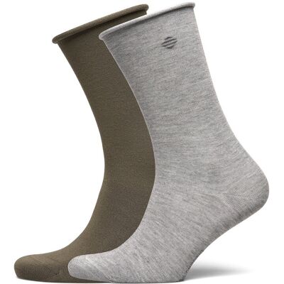 Panos Emporio 2Pk Jenny Bamboo Roll Top ONE SIZE (36-40) Grey ONE SIZE (36-40) Panos Emporio 2Pk Jenny Bamboo Roll Top ONE SIZE (36-40) Grey ONE SIZE (36-40)