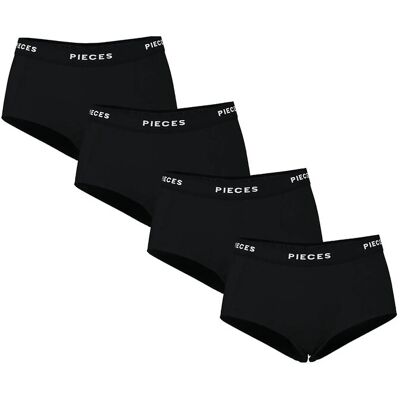 Pieces Pclogo Lady 4 Pack Solid Noos Bc M Black M Pieces Pclogo Lady 4 Pack Solid Noos Bc M Black M