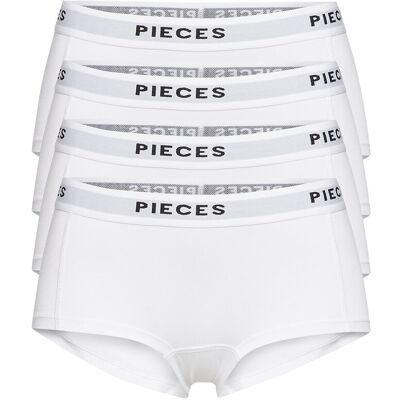 Pieces Pclogo Lady 4 Pack Solid Noos Bc L White L Pieces Pclogo Lady 4 Pack Solid Noos Bc L White L