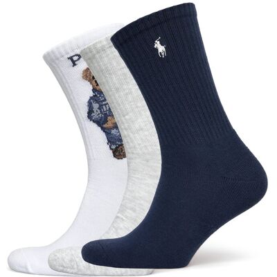 Polo Ralph Lauren Cotton-Americana Be-Crw-3Pk ONE SIZE Patterned ONE SIZE Polo Ralph Lauren Cotton-Americana Be-Crw-3Pk ONE SIZE Patterned ONE SIZE