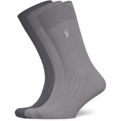 Polo Ralph Lauren Ribbed Cotton-Blend Trouser Sock 3-Pack 43-46 Grey 43-46 Polo Ralph Lauren Ribbed Cotton-Blend Trouser Sock 3-Pack 43-46 Grey 43-46