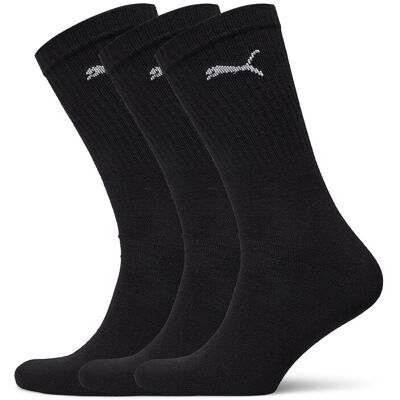 Puma Unisex Light Crew Sock 3P 43-46 Black 43-46 Puma Unisex Light Crew Sock 3P 43-46 Black 43-46