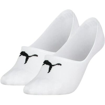Puma Women Cushioned Footie 2P 39-42 White 39-42 Puma Women Cushioned Footie 2P 39-42 White 39-42