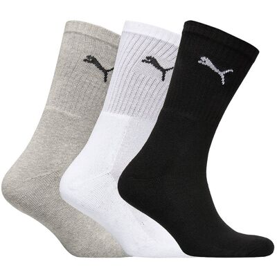 Puma Unisex Crew Sock 3P 39-42 Patterned 39-42 Puma Unisex Crew Sock 3P 39-42 Patterned 39-42