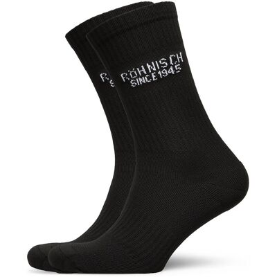 Röhnisch 2-Pack Logo Socks 39-41 Black 39-41 Röhnisch 2-Pack Logo Socks 39-41 Black 39-41