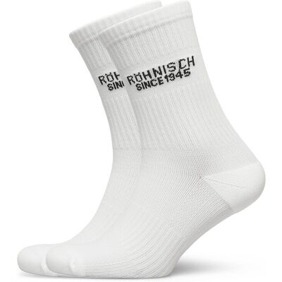 Röhnisch 2-Pack Logo Socks 39-41 White 39-41 Röhnisch 2-Pack Logo Socks 39-41 White 39-41