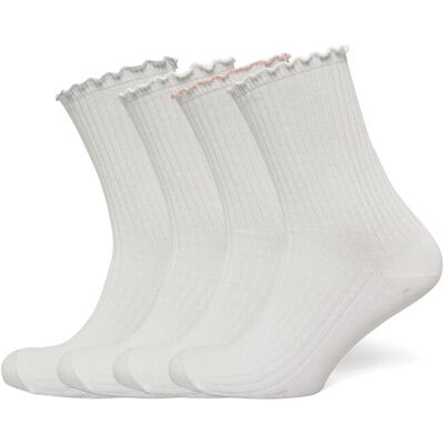 Rosemunde Rhsisse Socks - 4-Pack 36/38 White 36/38 Rosemunde Rhsisse Socks - 4-Pack 36/38 White 36/38