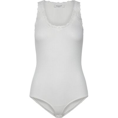 Rosemunde Silk Bodystocking W/ Lace XS White XS Rosemunde Silk Bodystocking W/ Lace XS White XS