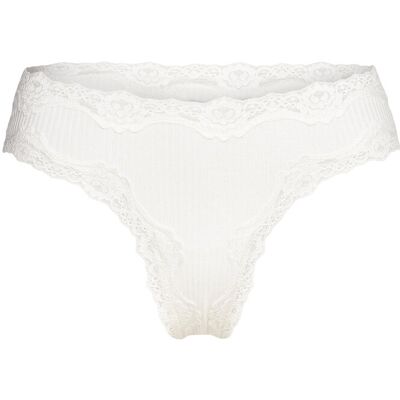 Rosemunde Silk Brasilian W/ Lace M White M Rosemunde Silk Brasilian W/ Lace M White M