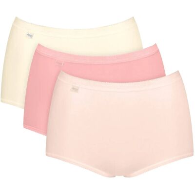 Sloggi Basic+ Maxi C3P 40 Pink 40 Sloggi Basic+ Maxi C3P 40 Pink 40
