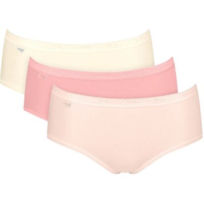 Sloggi Basic+ Midi C3P 46 Pink 46 Sloggi Basic+ Midi C3P 46 Pink 46
