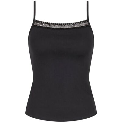 Sloggi Go Ribbed Spaghetti Top M Black M Sloggi Go Ribbed Spaghetti Top M Black M