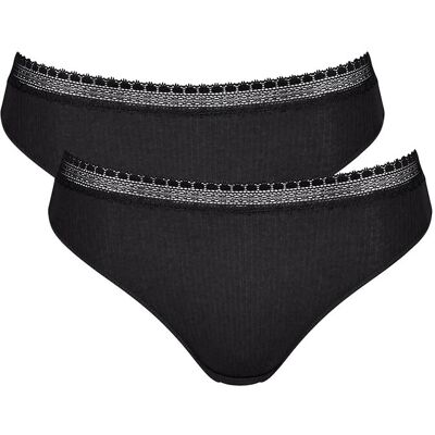 Sloggi Go Ribbed R Tai C2P S Black S Sloggi Go Ribbed R Tai C2P S Black S