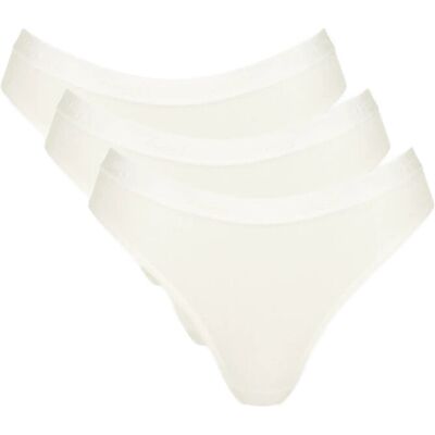Sloggi Go Casual High Leg 3P L Cream L Sloggi Go Casual High Leg 3P L Cream L