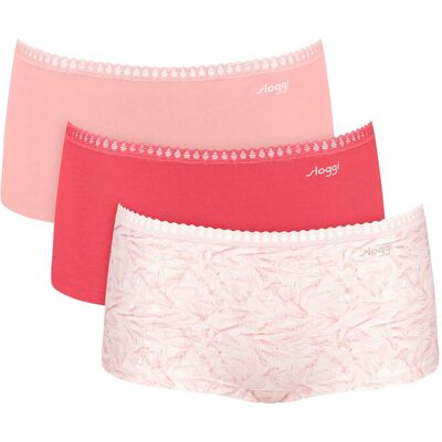 Sloggi Go Crush Short C3P XS Pink XS Sloggi Go Crush Short C3P XS Pink XS