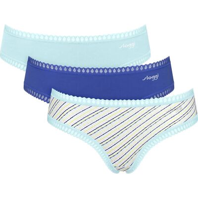 Sloggi Go Crush Hipster C3P XXL Blue XXL Sloggi Go Crush Hipster C3P XXL Blue XXL