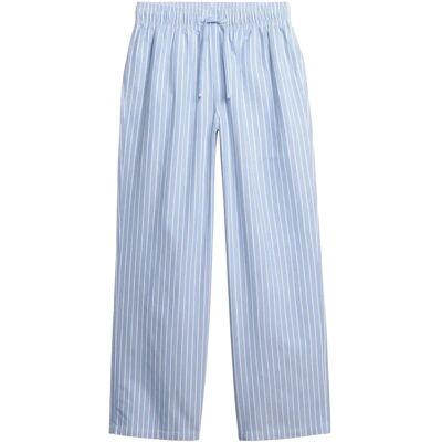 Superdry Cotton Stripe Elastic Trouser 14 Blue 14 Superdry Cotton Stripe Elastic Trouser 14 Blue 14