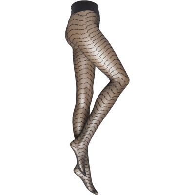 Swedish Stockings Mila Ruffle Tights L Black L Swedish Stockings Mila Ruffle Tights L Black L