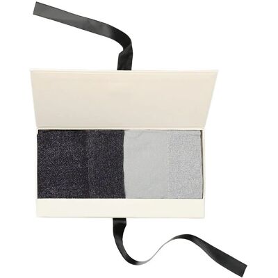 Swedish Stockings Gift Box: 2 Pairs Of Ines Shimmery Socks ONE SIZE Black ONE SIZE Swedish Stockings Gift Box: 2 Pairs Of Ines Shimmery Socks ONE SIZE Black ONE SIZE