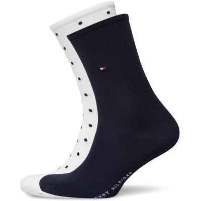 Tommy Hilfiger Th Women Sock Dot 2P 39-42 White 39-42 Tommy Hilfiger Th Women Sock Dot 2P 39-42 White 39-42