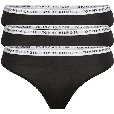 Tommy Hilfiger 3P Thong M Black M Tommy Hilfiger 3P Thong M Black M