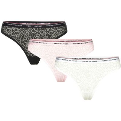 Tommy Hilfiger 3 Pack Thong Lace M Patterned M Tommy Hilfiger 3 Pack Thong Lace M Patterned M