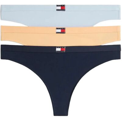 Tommy Hilfiger 3 Pack Thong XS Navy XS Tommy Hilfiger 3 Pack Thong XS Navy XS