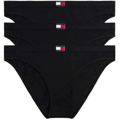 Tommy Hilfiger 3 Pack Bikini (Ext.sizes) S Black S Tommy Hilfiger 3 Pack Bikini (Ext.sizes) S Black S